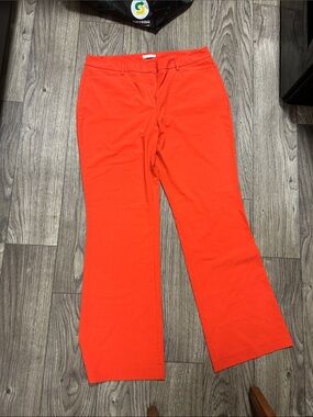 New York & Company Vibrant Red Wide Leg Pants Size 16 Tall